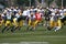 Aaron Rodgers Scrimmaging During NFL Training Camp