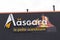 Aasgard logo and sign of wood stoves store and pellets and fireplace inserts shop