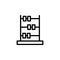 Abacus, calculator icon. Element of Education icon. Thin line icon
