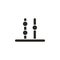 Abacus, counting icon - Vector. Simple element illustration from UI concept. Abacus, counting icon - Vector. Infographic concept