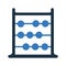 Abacus icon design, calculate, math, mathematics