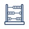 Abacus icon, vector illustration