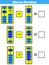 Abacus Soroban kids learn numbers with abacus, math worksheet for children Vector Illustration