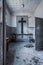 Abadoned Catholic chapel in disuse, in an abandoned asylum, urbex