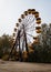 Abadonrd ferris wheel in Pripyat ghost town in Chernobyl exclusion zone, Ukraine