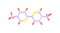 Abametapir molecular structure isolated on white