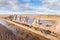 The Abana shipwreck near Blackpool, Lancashire