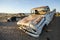 Abandon cars in the Namibian desert