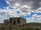 Abandoned adobe house