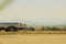 Abandoned airplane, next to the runway of the Rimini airport.