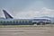 Abandoned airplane, next to the runway of the Rimini airport.