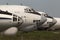 Abandoned airplanes in an aircraft graveyard