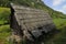 Abandoned alpine pasture and mountain hut