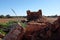 Abandoned Australian farm ruins