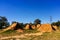 Abandoned BMX dirt jumps park