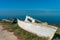 Abandoned boat remains on a beach