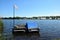 An abandoned boat at a single jetty, somewhere on the Zegerplas