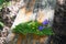 An abandoned bouquet of flowers lying on a bench. A failed date.