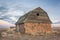 Abandoned brick barn