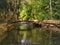 Abandoned bridge in Bukit Wang Waterfall