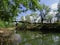 Abandoned bridge in Henares River. Guadalajara. Spain