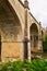 Abandoned bridge over Tiron river in Haro