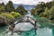 Abandoned bridge, Road of the Seven Lakes, Argentina