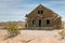 Abandoned building along the Route 66. California, USA.