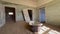 Abandoned building with bathroom and bath tub. Ghost town Kolmanskop in desert.