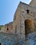 Abandoned buildings at medieval village