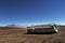 Abandoned bus in the desert in the PotosÃ­ Department in Bolivia