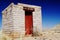 Abandoned bus stop in Namib desert, Namibia