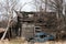 Abandoned cabin and car