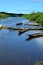 Abandoned canoes on the amazon river