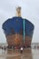 A Abandoned Cargo Ship stucked on Juhu Beach in Mumbai