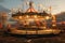 Abandoned Carnival Rides Rusty and abandoned