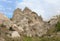 Abandoned caves in the mountains of Cappadocia