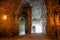 Abandoned chalky underground cave monastery, underground church in Kalach