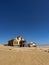 Abandoned city of Kolmanskop in Namibia. Ancient city, sand in desert of Africa.