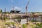 Abandoned construction site at the top of the Cascade complex in Yerevan, Armen