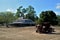 Abandoned Corrugated Iron House and Truck