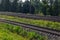 Abandoned countryside railway lines for cargo shipping.