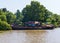 Abandoned cruise boat on the Parana Delta near Buenos Aires