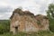 Abandoned crumbling medieval chapel