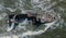 Abandoned and derelict old shipwreck Zeila at the Atlantic Coast near Swakopmund and famous Skeleton Coast in Namibia