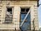 Abandoned , deserted house with stairs in Constanta city Romania