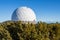 Abandoned dome of an old Soviet military radar from the Cold War.