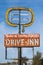 Abandoned Drive-Inn sign in Tucumcari