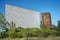 Abandoned Drive in sign and screen