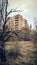 Abandoned empty deserted house Chernobyl Ukraine